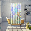 Butterflies swimming  – Artistic Shower Curtain | Botanical Bathroom Decor | Nature-Inspired Waterproof Curtain by MoirisArt