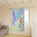 Butterflies Swimming - Blockout Curtains | Artistic Botanical Window Panels | Room Darkening Drapes by MoirisArt