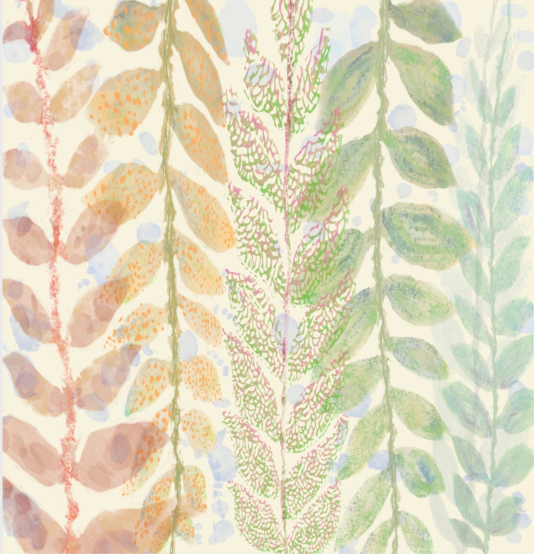 Botanical Shower Curtain: Branches Floating in Spring Bathroom Decor