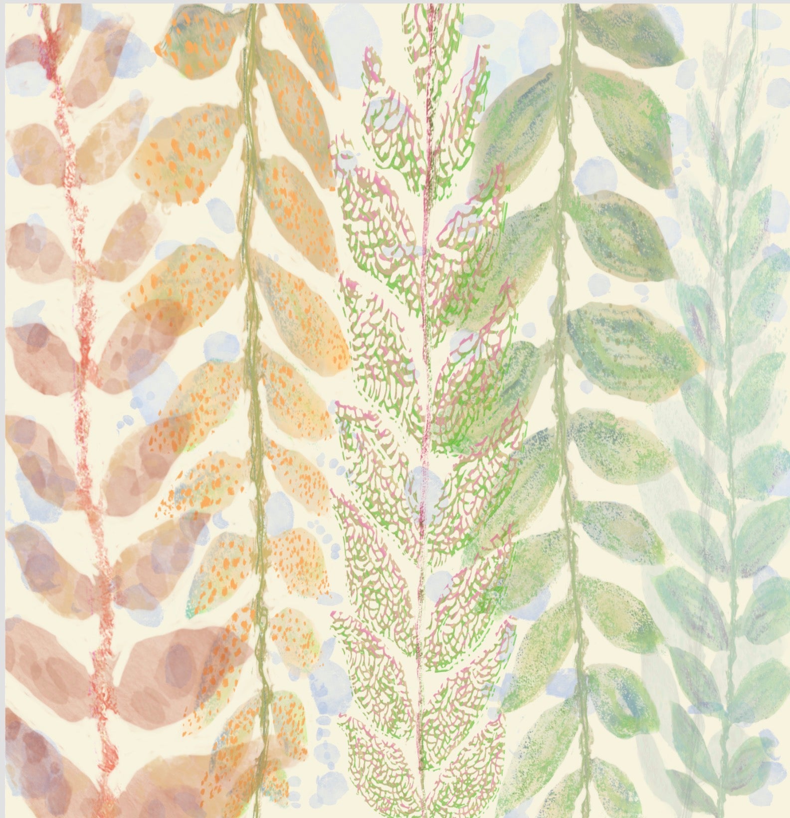 Botanical Shower Curtain: Branches Floating in Spring Bathroom Decor