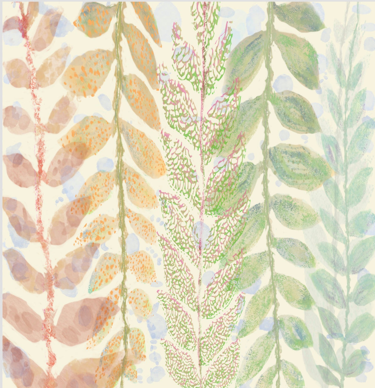 Botanical Shower Curtain: Branches Floating in Spring Bathroom Decor