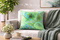 Green Time – Artistic Throw Pillow | Botanical Decorative Cushion | Nature Home Decor by MoirisArt