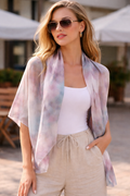 Way of Winter Artistic Silk Scarf – Lightweight Nature-Inspired Fashion Wrap | MoirisArt
